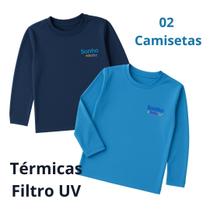 Kit 02 Camisetas Térmicas Bebê Unissex