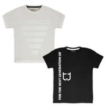 Kit 02 Camisetas Togatto Branco C-TG14-OFF