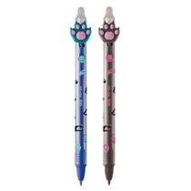 Kit 02 Caneta Gel 0.7mm Apagável Mi-Au Holic Patinha Decorada Divertida - Tris Kit 02 Caneta Gel 0.7mm Apagável Mi-Au Holic Patinha Decorada Divertida - Tris