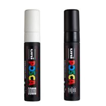 Kit 02 Caneta Posca PC-17K Uni-Ball Cor Branca e Preta Kit 02 Caneta Posca PC-17K Uni-Ball Cor Branca e Preta