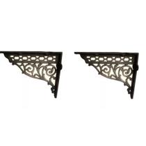 Kit 02 Cantoneiras em Ferro Fundido Cor Preto em Hera Kit 02 Cantoneiras em Ferro Fundido Cor Preto em Hera