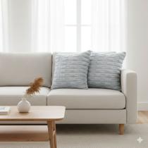 Kit 02 Capa De Almofadas 45x45- Quarto/Sala Polar/Willow/ Marshmallow