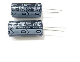 Kit 02 Capacitor Eletrolítico 4700uf 35v Marca Sc 105ºc