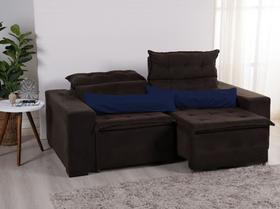 Kit 02 Capas de Almofada Baguete de Sofá Retrátil Tecido Matelada Capa Protetora Com tiras autocolantes