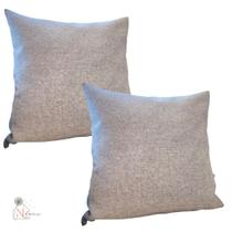 Kit 02 capas de almofada em linho linha luxo 45x45