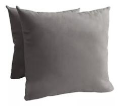 Kit 02 Capas de Almofadas fofas para Sofá 45x45 Com Ziper em Suede Kit 02 Capas de Almofadas fofas para Sofá 45x45 Com Ziper em Suede