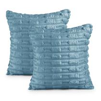 Kit 02 Capas de Almofadas Polar 45cm x 45cm 100% Poliéster - Turmalina