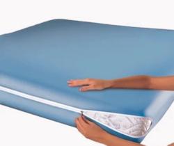 Kit 02 Capas P/Colchão CASAL MALHA gel com Zíper Azul 30cm de altura Kit 02 Capas P/Colchão CASAL MALHA gel com Zíper Azul 30cm de altura