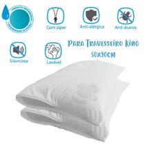 Kit 02 Capas Protetoras Impermeáveis para Travesseiro King 50x90cm Arrumadinho Enxovais Kit 02 Capas Protetoras Impermeáveis para Travesseiro King 50x90cm Arrumadinho Enxovais
