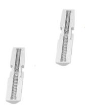 Kit 02 Carrinho Guia Deslizante Com Duas Molas Para Porta Camarão Guia De Reparo Branco Kit 02 Carrinho Guia Deslizante Com Duas Molas Para Porta Camarão Guia De Reparo Branco