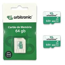 Kit 02 Cartão De Memória De 64gb Classe 10 U3 Orbitronic Kit 02 Cartão De Memória De 64gb Classe 10 U3 Orbitronic