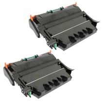 Kit 02 cartucho de toner T650 Compatível para impressora lexmark T650 25k