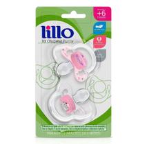 Kit 02 Chupetas Funny Amor Tamanho 2 Rosa - Lillo