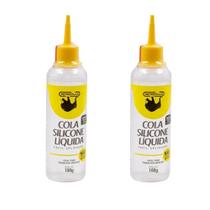 Kit 02 Cola Silicone Líquida 100g Rendicolla Colagem e Aplicação Rápida Fixador Artesanato Cola Fria Kit 02 Cola Silicone Líquida 100g Rendicolla Colagem e Aplicação Rápida Fixador Artesanato Cola Fria