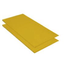 Kit 02 Colchonete Slim 95x59cm Solteiro Para Ginástica Academia Escola material sintético Amarelo - Ahazzo Móveis