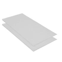 Kit 02 Colchonete Slim 95x59cm Solteiro Para Ginástica Academia Escola material sintético Branco - Ahz Móveis