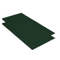 Kit 02 Colchonete Slim 95x59cm Solteiro Para Ginástica Academia Escola Suede Verde Musgo - Ahazzo Móveis