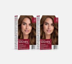 Kit 02 Coloração Amend Magnific Color 7.7 Chocolate Dourado