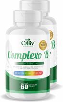Kit 02 Complexo B (B1, B2, B3, B5, B6, B7, B9, B12) 60 Caps de 500MG Celliv Kit 02 Complexo B (B1, B2, B3, B5, B6, B7, B9, B12) 60 Caps de 500MG Celliv