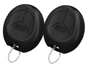 Kit 02 Controle Remoto Portão Alarme Trigger RCG 433 Chaveir