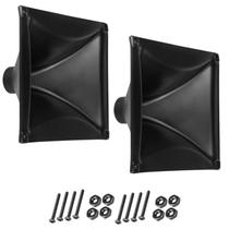 Kit 02 Corneta LC 015 Retangular Driver Som Com Parafusos