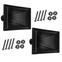 Kit 02 Cornetas LC 100 Retangular Caixa Som Com Parafusos Kit 02 Cornetas LC 100 Retangular Caixa Som Com Parafusos