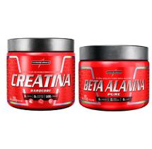 Kit 02 Creatina Hardcore Integral médica 300g + 01 Beta Alanina Pure em Pó Integral médica 123g sem Sabor