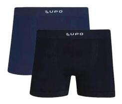 Kit 02 Cuecas Boxer Microfibra Lupo Sem Costura Ref: 436