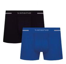 Kit 02 Cuecas Boxer MIcrofibra Sem Costura Selene 11150