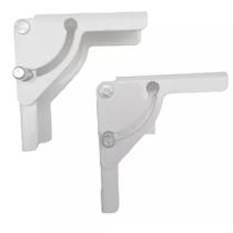 Kit 02 Dobradiça Para Pés De Mesa Dobravel Com Trava KROK-Branca