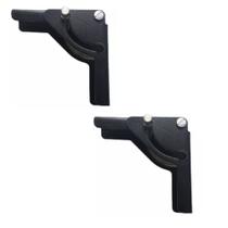 Kit 02 Dobradiça Para Pés De Mesa Dobravel Com Trava KROK-Preto Kit 02 Dobradiça Para Pés De Mesa Dobravel Com Trava KROK-Preto