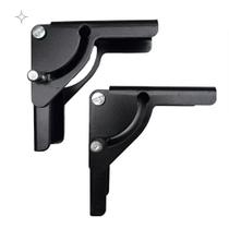 Kit 02 Dobradiça Para Pés De Mesa Dobravel Com Trava KROK-Preto