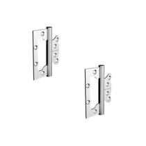 Kit 02 Dobradiças Sobreposta 4X3" Inox Escovada - Soprano