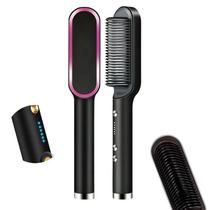 Kit 02 Escova Pente Alisador Preto Bivolt Profissional Kit 02 Escova Pente Alisador Preto Bivolt Profissional