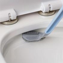 Kit 02 Escova Sanitária Curva Com Gancho Adesivo Sanitário Banheiro Escova Sanitária Silicone Duhome