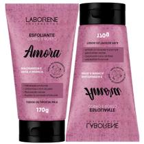 Kit 02 Esfoliante Corporal e Facial Amora Laborene 170g