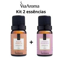 Kit 02 Essências Para Aromatizador Difusor Elétrico de Ambiente Via Aroma 10ml a Sua Escolha