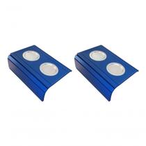 Kit 02 Esteira Laqueada Sofá Azul Bic