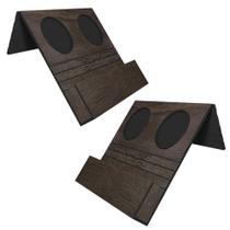 Kit 02 Esteiras Bandejas Com Suporte Para Copos e Controle Para Sofá MDF Tabaco G20 - Gran Belo