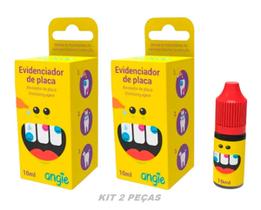 Kit 02 Evidenciador Revelador De Placa Bacteriana Angie Dental Kit 02 Evidenciador Revelador De Placa Bacteriana Angie Dental