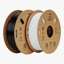 Kit 02 Filamentos PLA para Impressora 3D Creality Ender Fast PLA 1 Kg/Rolo 1.75 mm Branco/Preto