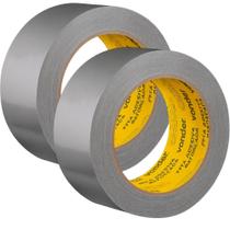 Kit 02 fita adesiva 50mmx25m prata vonder
