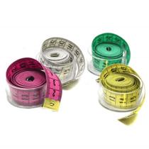 Kit 02 Fitas Métricas 150cm Costura Corporal Medidas + Pote Acrílico TM-POTE
