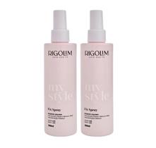 KIT 02 FIXADORES LÍQUIDO - MY STYLE FIX SPRAY 200ml RIGOLIM