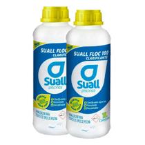 Kit 02 floc100 clarificante floculante 1l suall Kit 02 floc100 clarificante floculante 1l suall