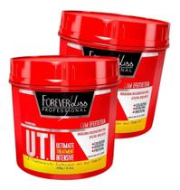 Kit 02 Forever Liss Máscara Reconstrutora Uti - 240G