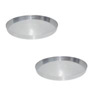 Kit 02 Formas de Pizza Nº 50 cm em Alumínio Kit 02 Formas de Pizza Nº 50 cm em Alumínio