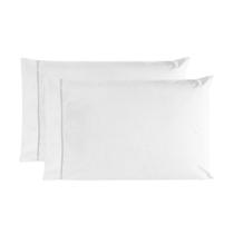 Kit 02 Fronhas 70cm x 50cm 100% Algodão Branco