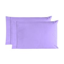 Kit 02 Fronhas 70cm x 50cm 100% Algodão Lílas