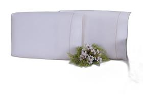 Kit 02 Fronhas 70X50Cm Percal 100% Algodo 300 Fios Ponto